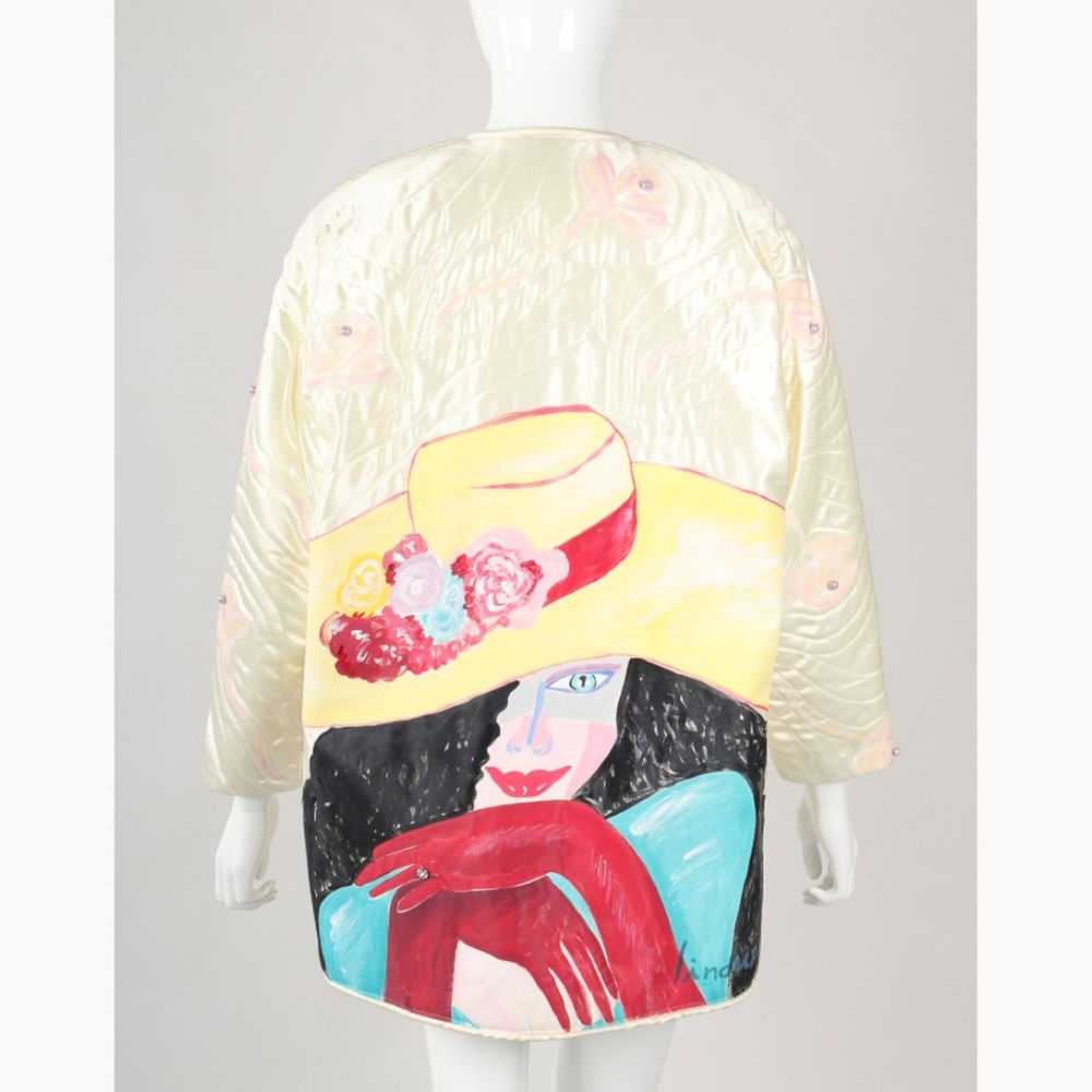 Vintage DOKTOR THRILL WEAR Painted Lady Jacket SzM